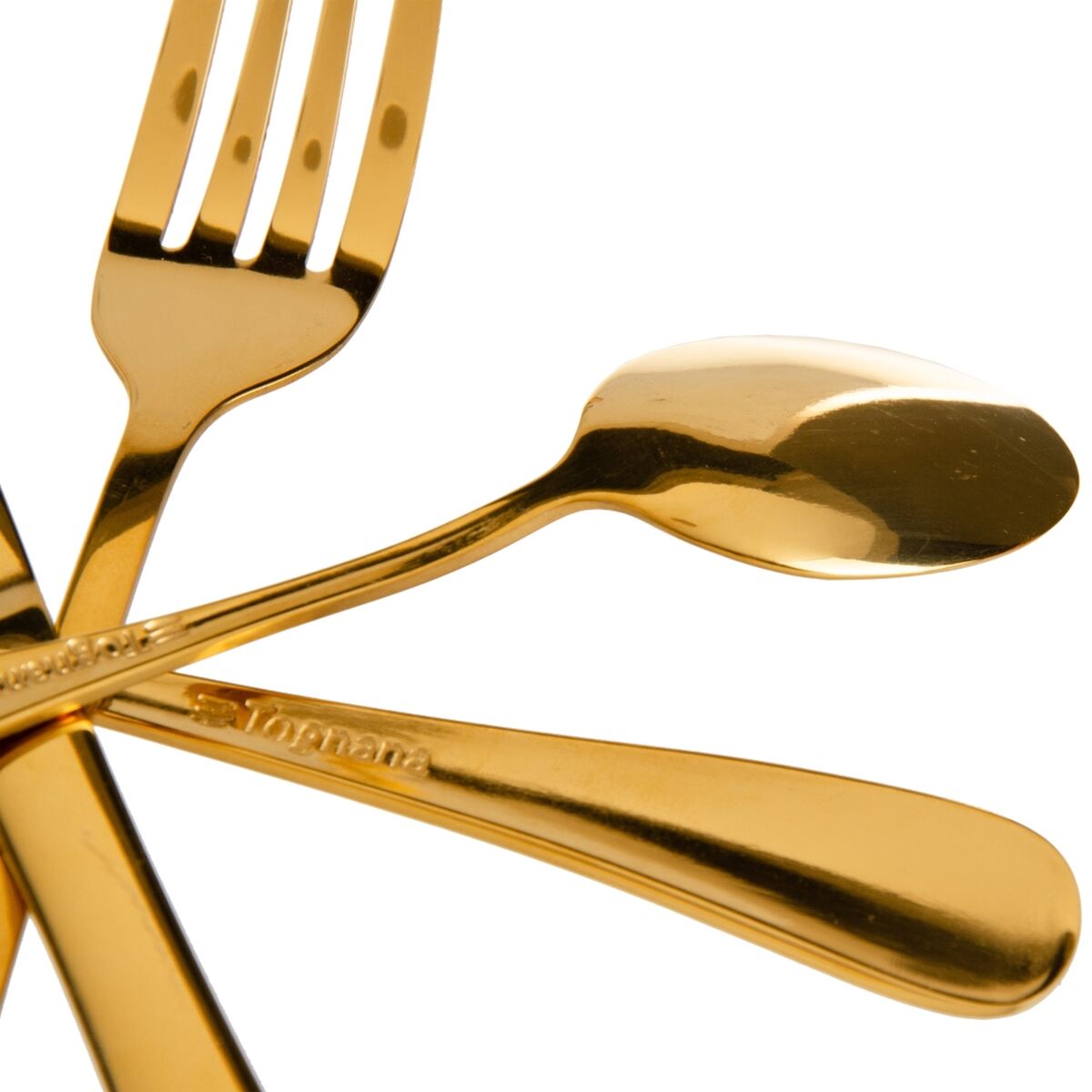 Besteck Gold Edelstahl 24 Stücke